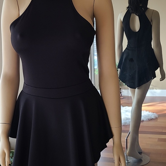 DRESSY BLACK ROMPER DRESS - Picture 6 of 13